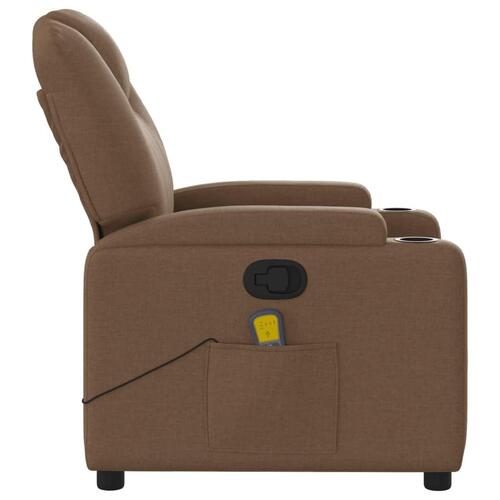 Massagestol stof brun