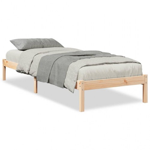 Ekstra lang sengeramme 80×210 cm - massivt fyrretræ, uden madras