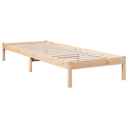 Ekstra lang sengeramme 80×210 cm - massivt fyrretræ, uden madras
