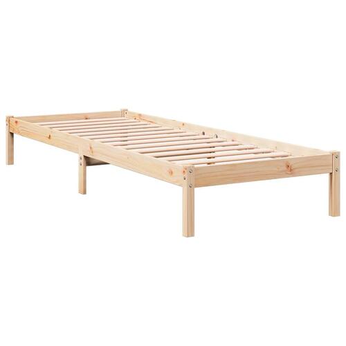 Ekstra lang sengeramme uden madras 90x210 cm massivt fyrretræ