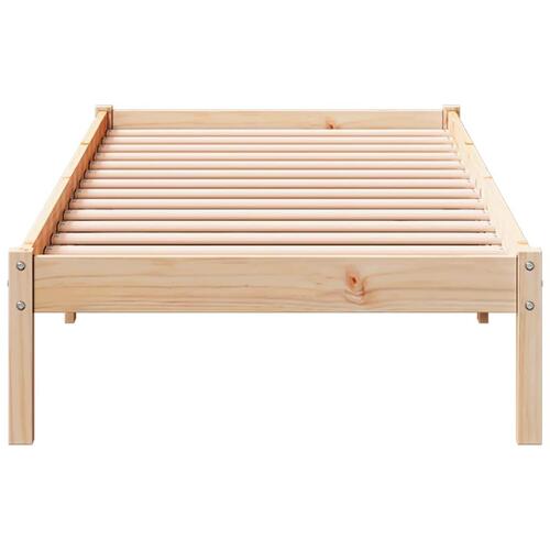 Ekstra lang sengeramme uden madras 90x210 cm massivt fyrretræ