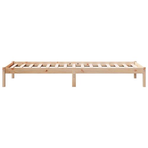 Ekstra lang sengeramme uden madras 90x210 cm massivt fyrretræ