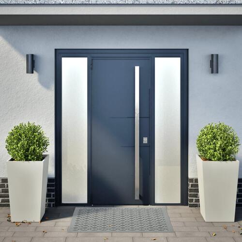 Plantekrukker 2 stk. 45x45x75 cm stål hvid
