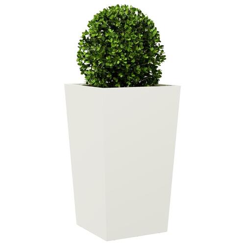Plantekrukker 2 stk. 45x45x75 cm stål hvid