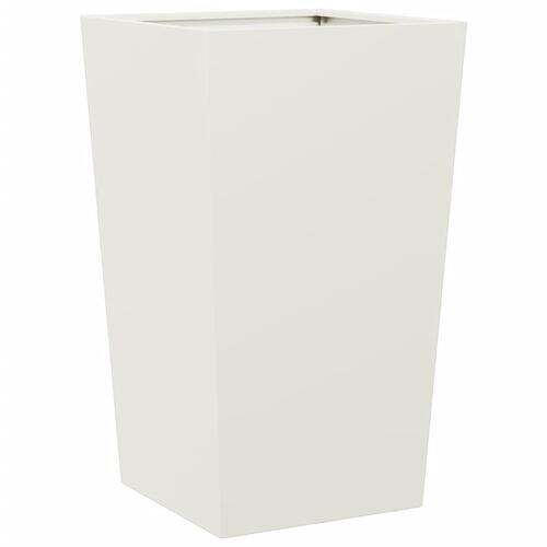 Plantekrukker 2 stk. 45x45x75 cm stål hvid