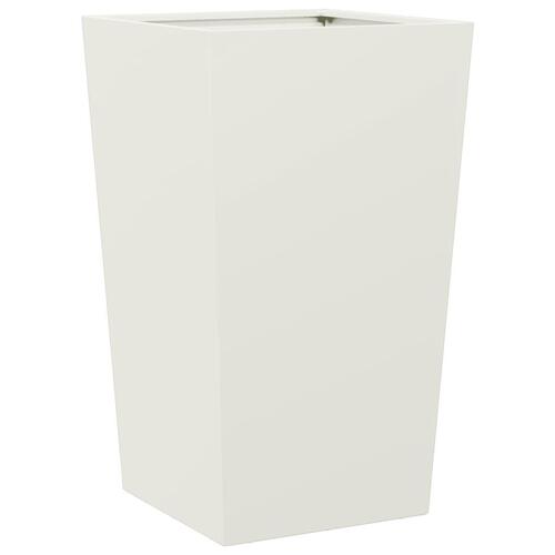 Plantekrukker 2 stk. 45x45x75 cm stål hvid