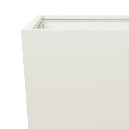 Plantekrukker 2 stk. 45x45x75 cm stål hvid
