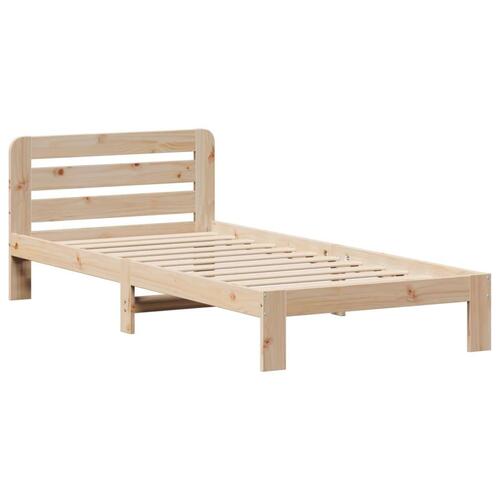 Sengeramme uden madras 90x190 cm massivt fyrretræ