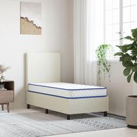 Madras 80x160x17 cm memoryskum hvid