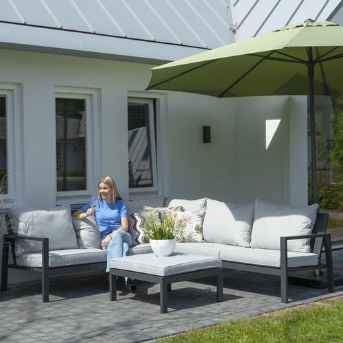 Madison udendørs loungesætovertræk 320x255x70 cm grå