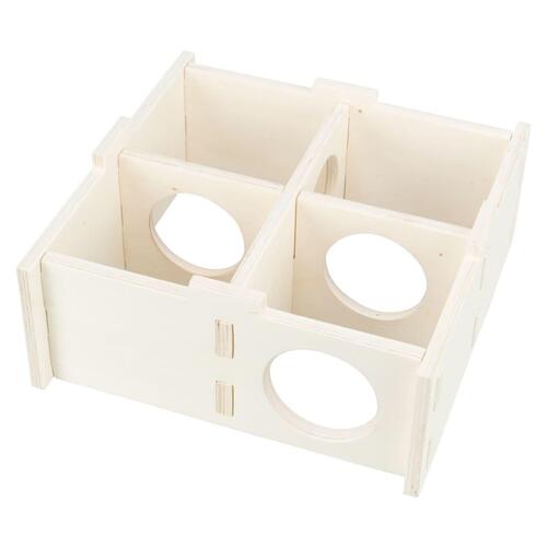 TRIXIE gnaverbur med 4 rum 25x10x25 cm træ
