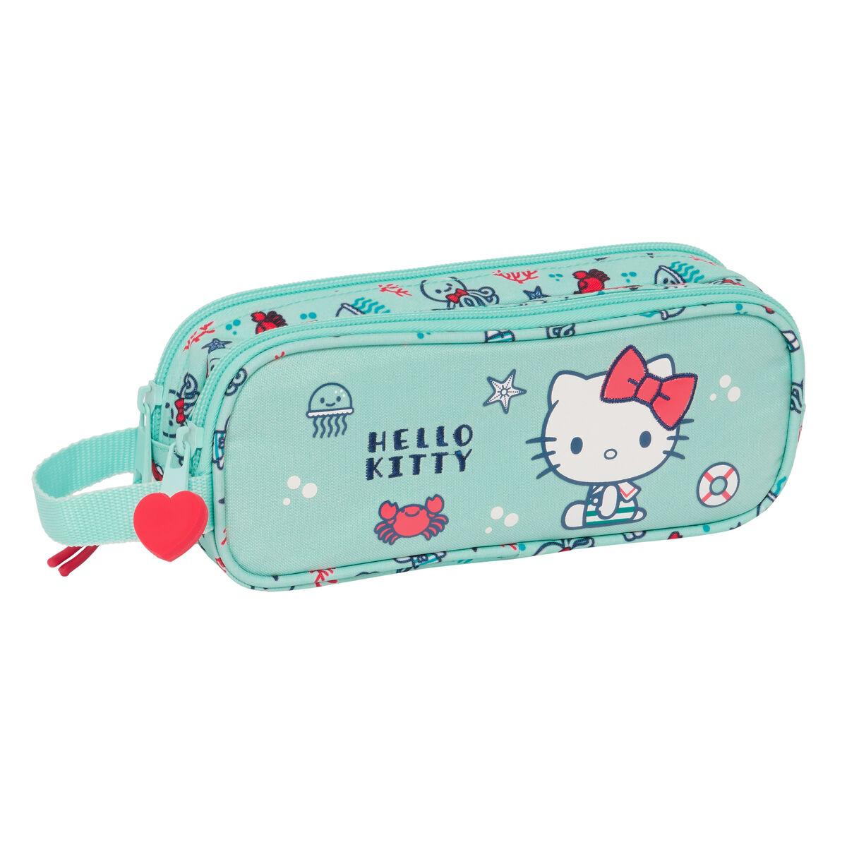 Hello Kitty dobbelt penalhus Sea Lovers, turkisblå 21 × 8 × 6 cm