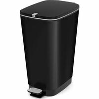 Skraldespand KIS Chic Sort polypropylen 50 L
