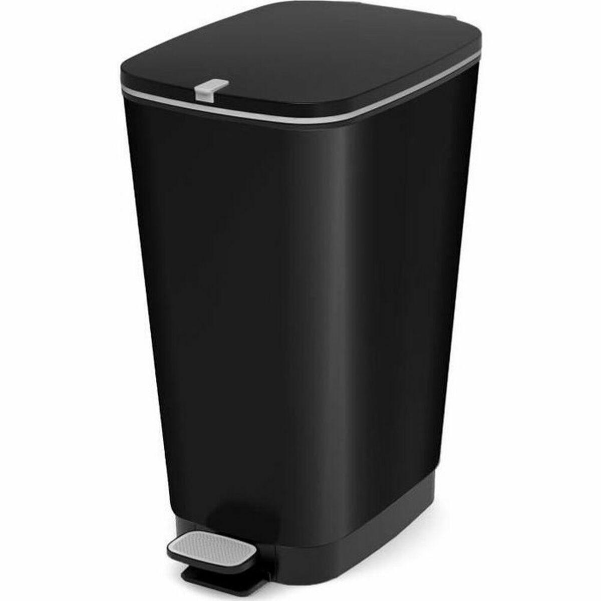 Skraldespand KIS Chic Sort polypropylen 50 L