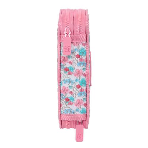 Dobbelt penalhus Moos Flores Multifarvet 12.5 x 19.5 x 4 cm 28 Dele