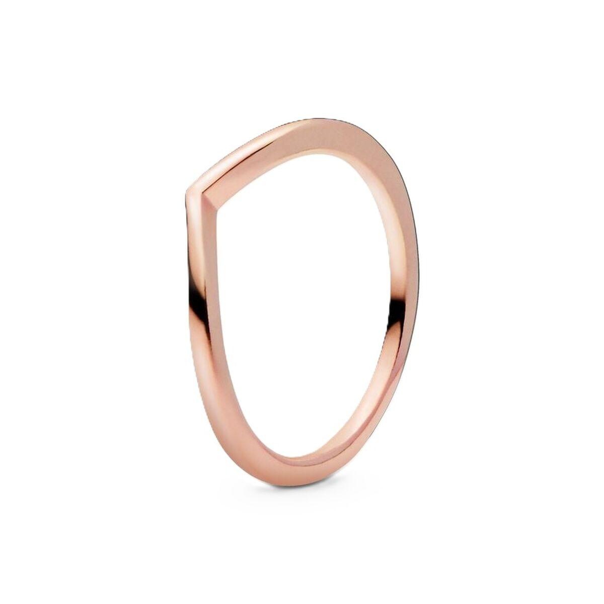 Ring til kvinder Pandora WISHBONE 14K ROSE GOLD-PLATED - RING - SIZE 50