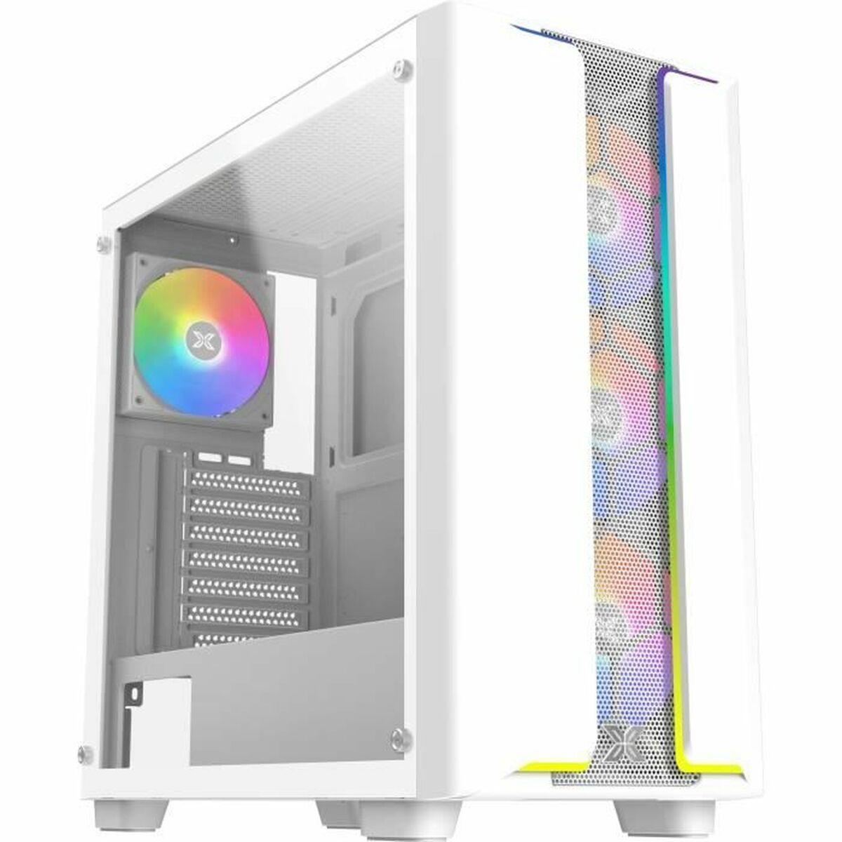XIGMATEK ATX semi-tårn kabinet - hvid, RGB front