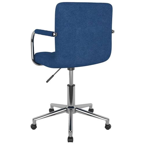 Drejelig spisebordsstol stof blå