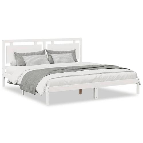 Ekstra lang sengeramme uden madras 200x220 cm massivt træ