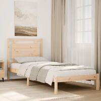 Ekstra lang sengeramme uden madras 100x210 cm massivt træ