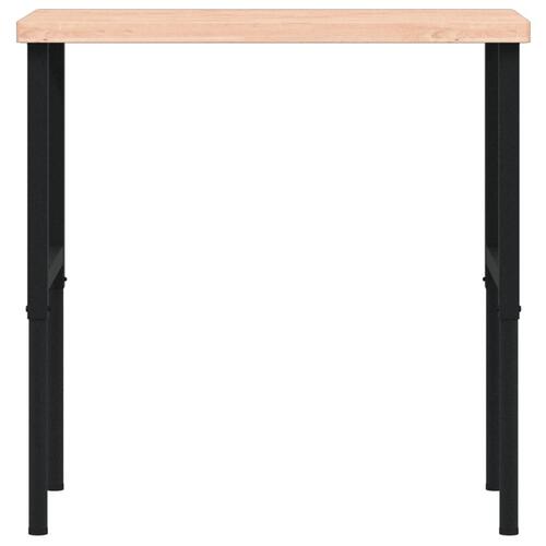 Arbejdsbænk 100x60x(73-99,5) cm massivt bøgetræ rektangulær