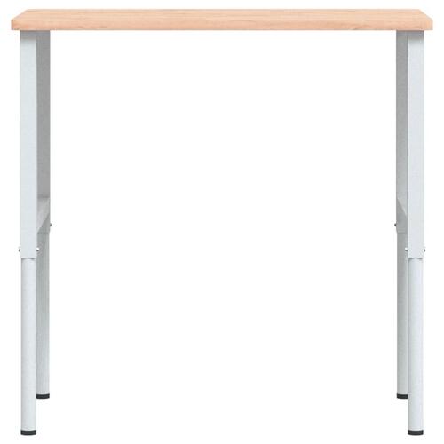 Arbejdsbænk 100x60x(71,5-98) cm massivt bøgetræ rektangulær