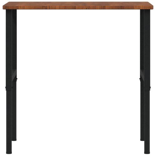 Arbejdsbænk 100x60x(71,5-98) cm massivt egetræ rektangulær
