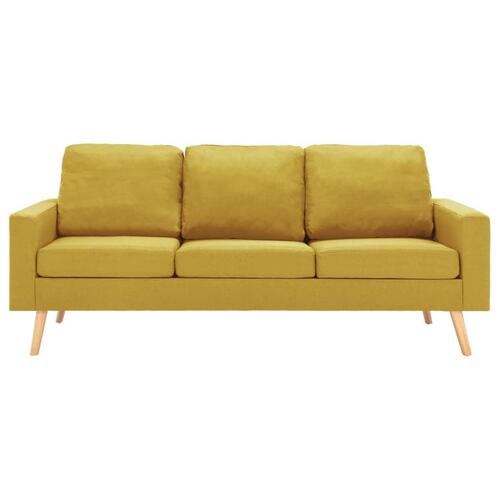 2 personers sofa stof gul