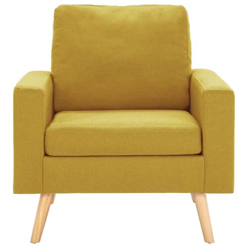 2 personers sofa stof gul
