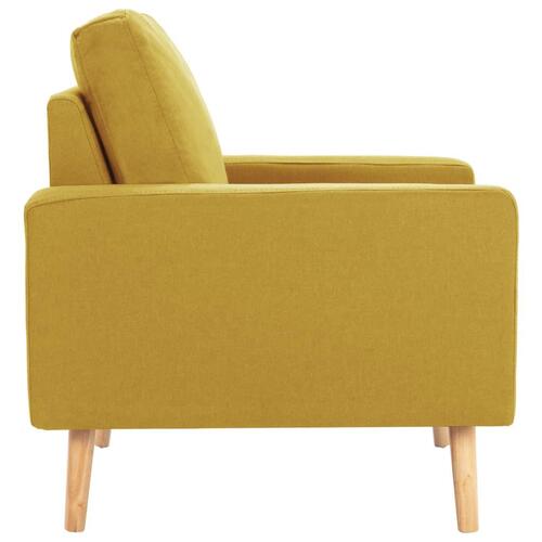 2 personers sofa stof gul
