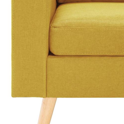 2 personers sofa stof gul