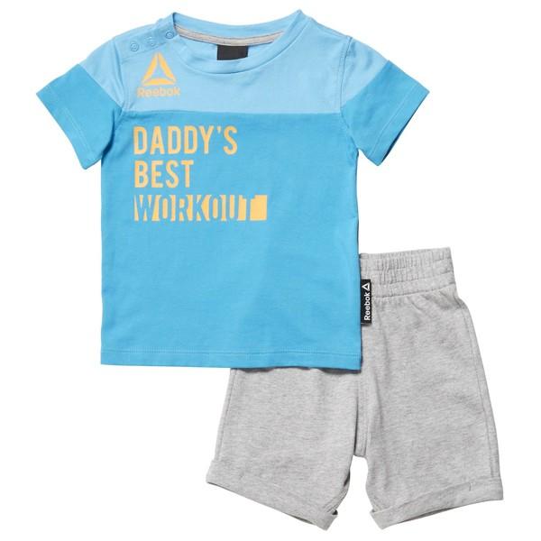 Sportstøj til Baby Reebok B ES Inf SJ SS Blå 18 måneder