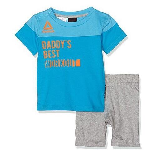 Sportstøj til Baby Reebok B ES Inf SJ SS Blå 18 måneder
