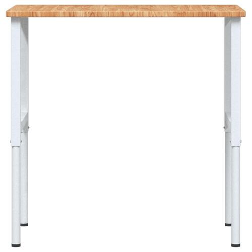 Arbejdsbænk 100x60x(71,5-98) cm massivt egetræ rektangulær