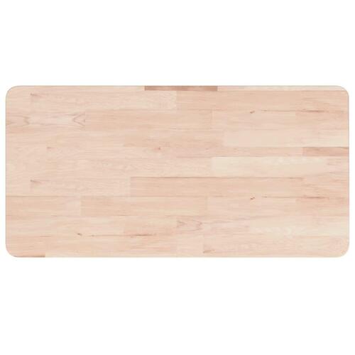 Arbejdsbænk 100x60x(73-99,5) cm massivt egetræ rektangulær