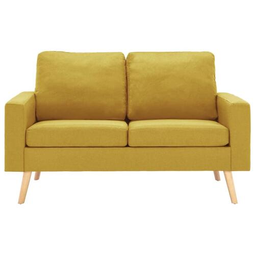2 personers sofa stof gul