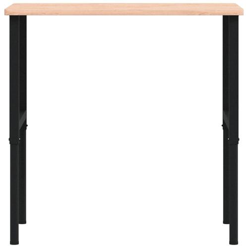 Arbejdsbænk 100x60x(71,5-98) cm massivt bøgetræ rektangulær