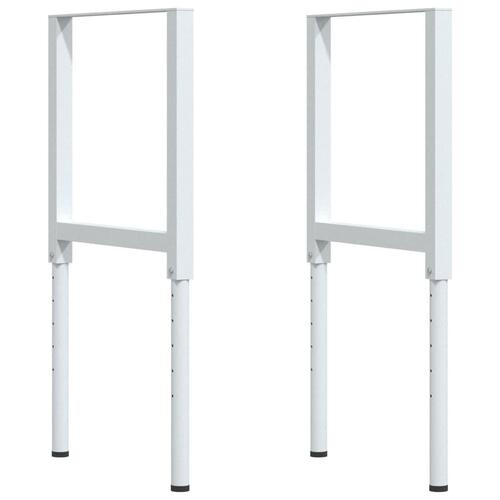Arbejdsbænk 100x60x(73-99,5) cm massivt bøgetræ rektangulær