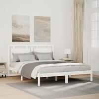 Ekstra lang sengeramme uden madras 140x220 cm massivt træ