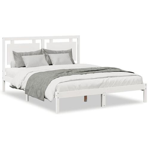 Ekstra lang sengeramme uden madras 140x220 cm massivt træ