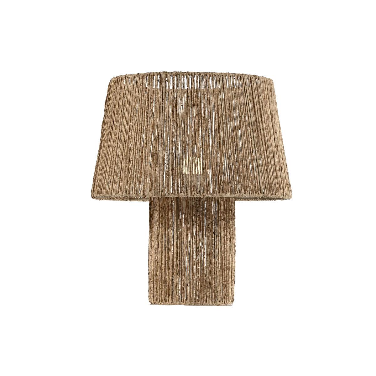 Bordlampe i jute - brun, 37 × 37 × 42 cm