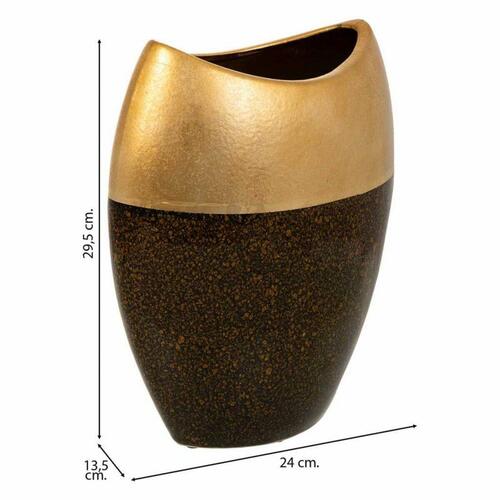 Vase Alexandra House Living Guld Keramik 13 x 29 x 24 cm