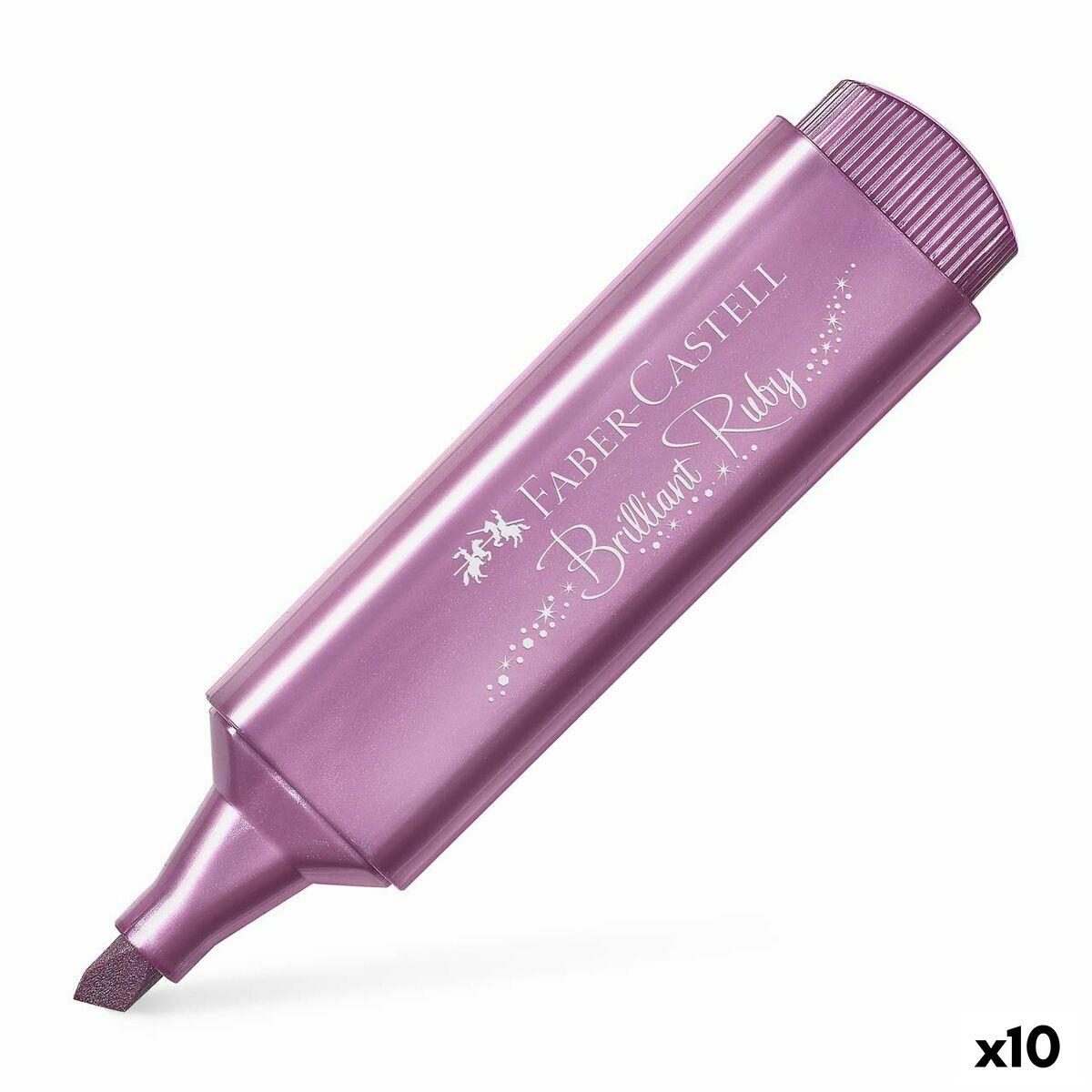 Faber-Castell Textliner 46 fremhæver - Pink Ruby, 10 stk.