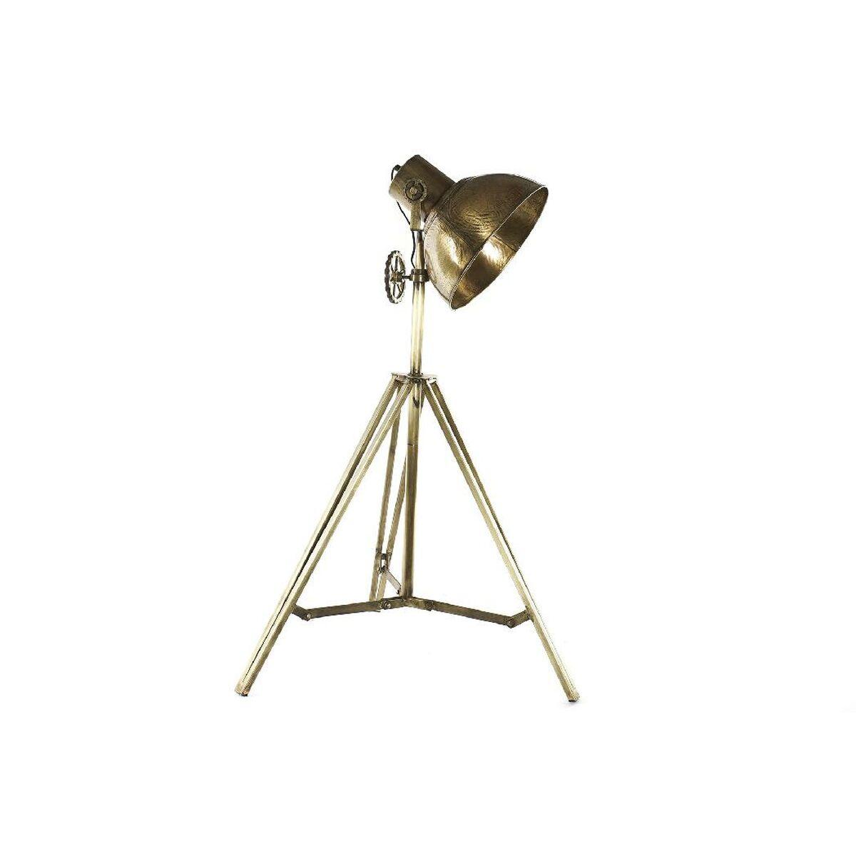 Gulvlampe - gylden, E27, 25 W, 30 × 28 × 142 cm