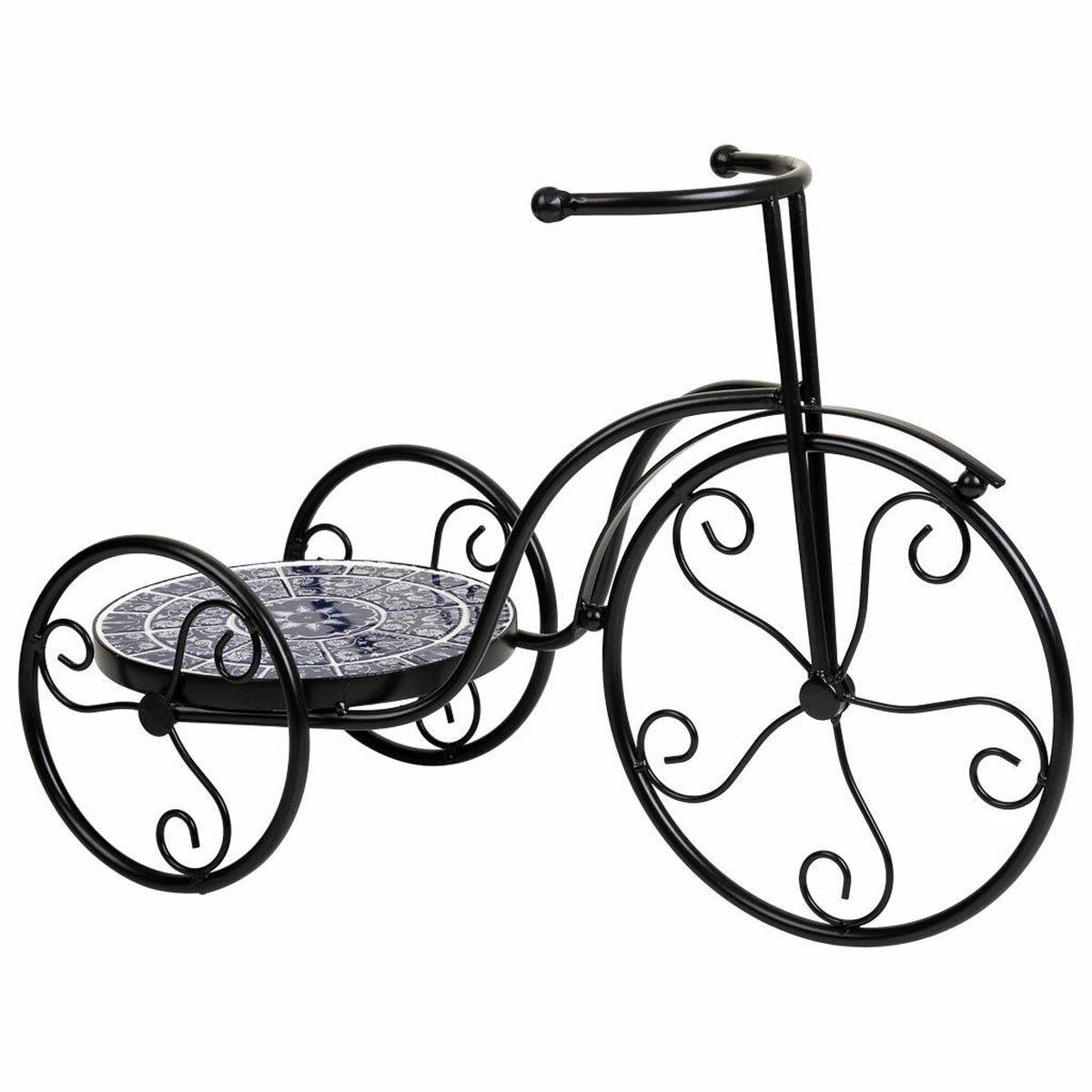 Urtepotteholder Alexandra House Living Sort Jern Flise Cykel 23 x 36 x 53 cm