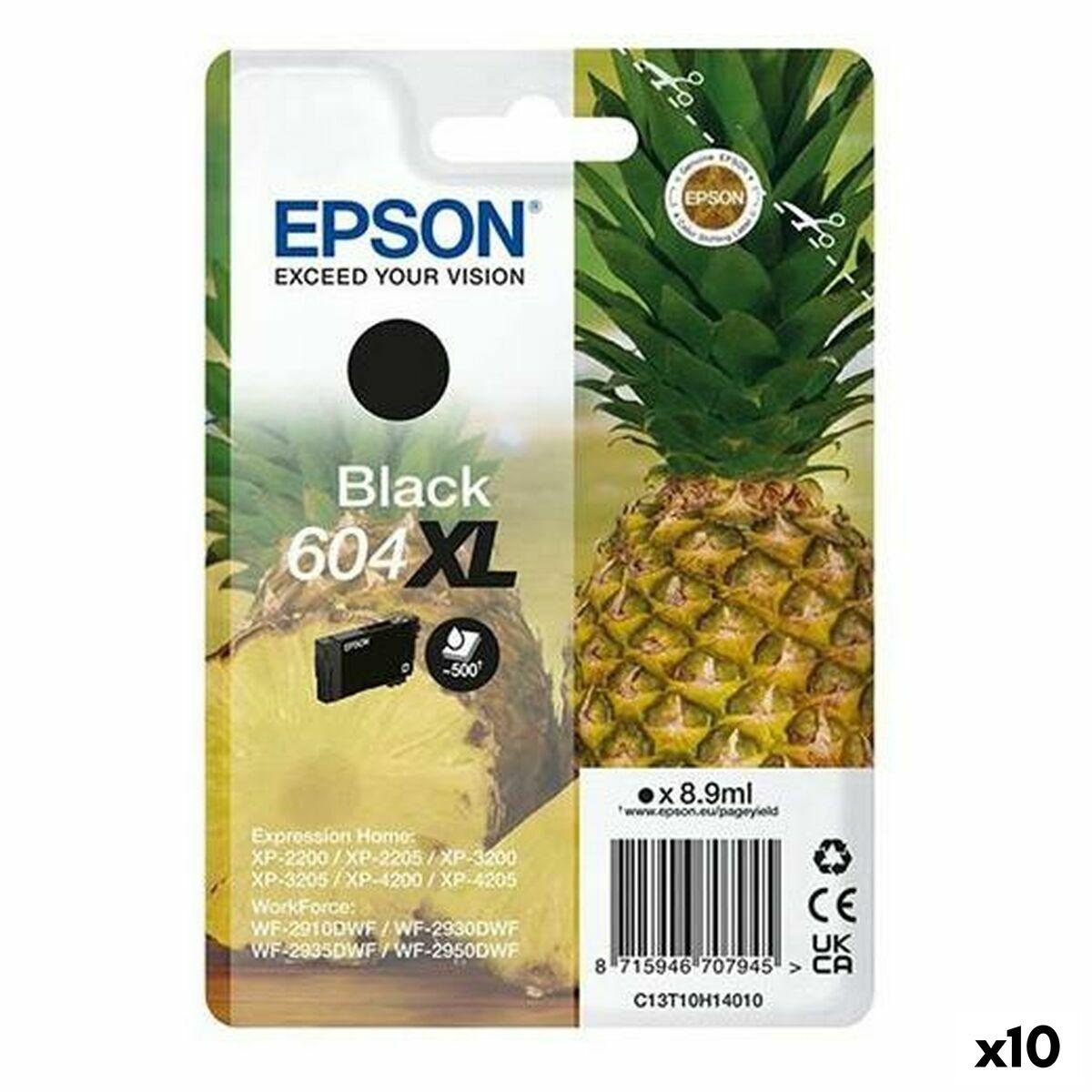 Epson 604XL sort blækpatron - pakke med 10 (XP-2200 / WF-2910DWF) billede