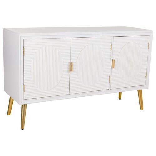 Skænk Alexandra House Living Hvid Gylden Træ MDF 41 x 71 x 120 cm