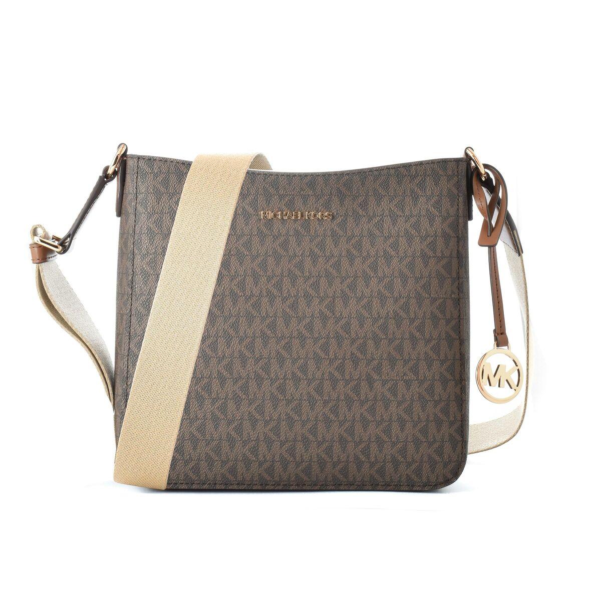 Crossbody taske Michael Kors - brun kanvas 24 × 18 × 6 cm