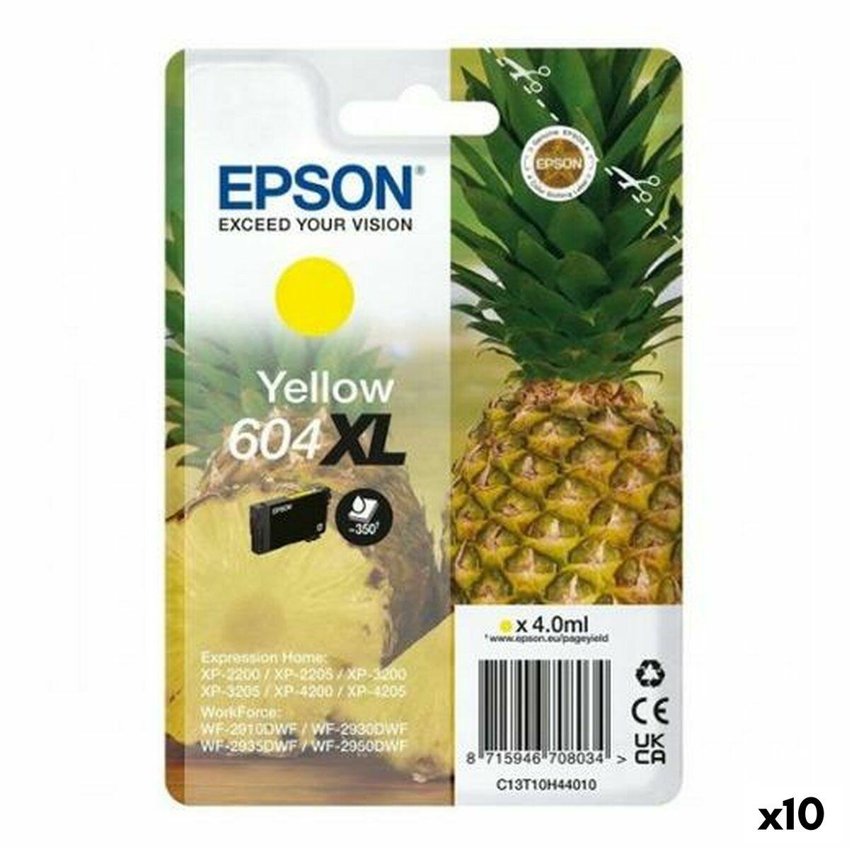 Epson 604XL gul blækpatron - Original, 10-pak til XP-2200/WF-2910DWF