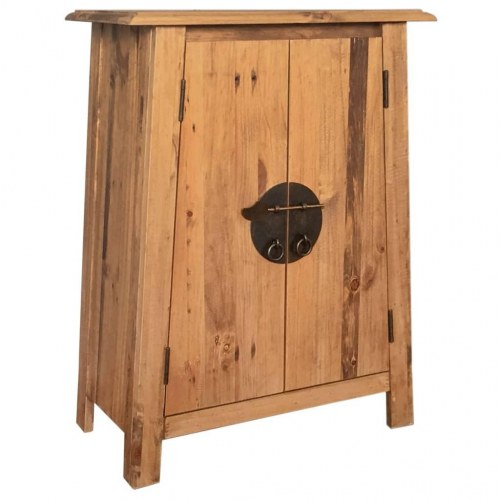 Badeværelsesskab 59×32×80 cm i massivt fyrretræ - vintagelook